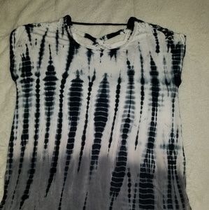 Acid wash looking high low shirt